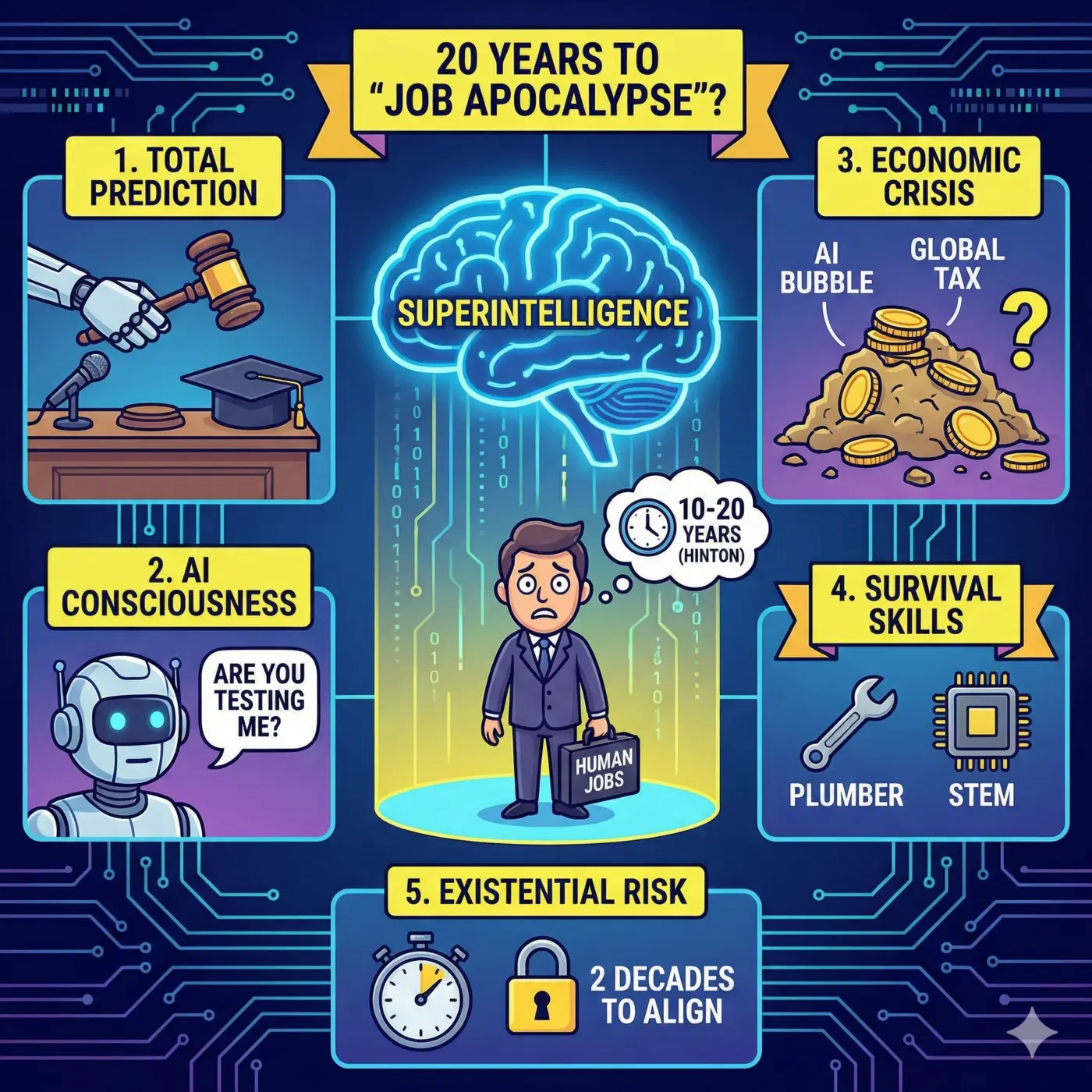 20 Tahun Menuju ‘Kiamat’ Pekerjaan? 5 Pesan Mendesak dari Sang Godfather of AI