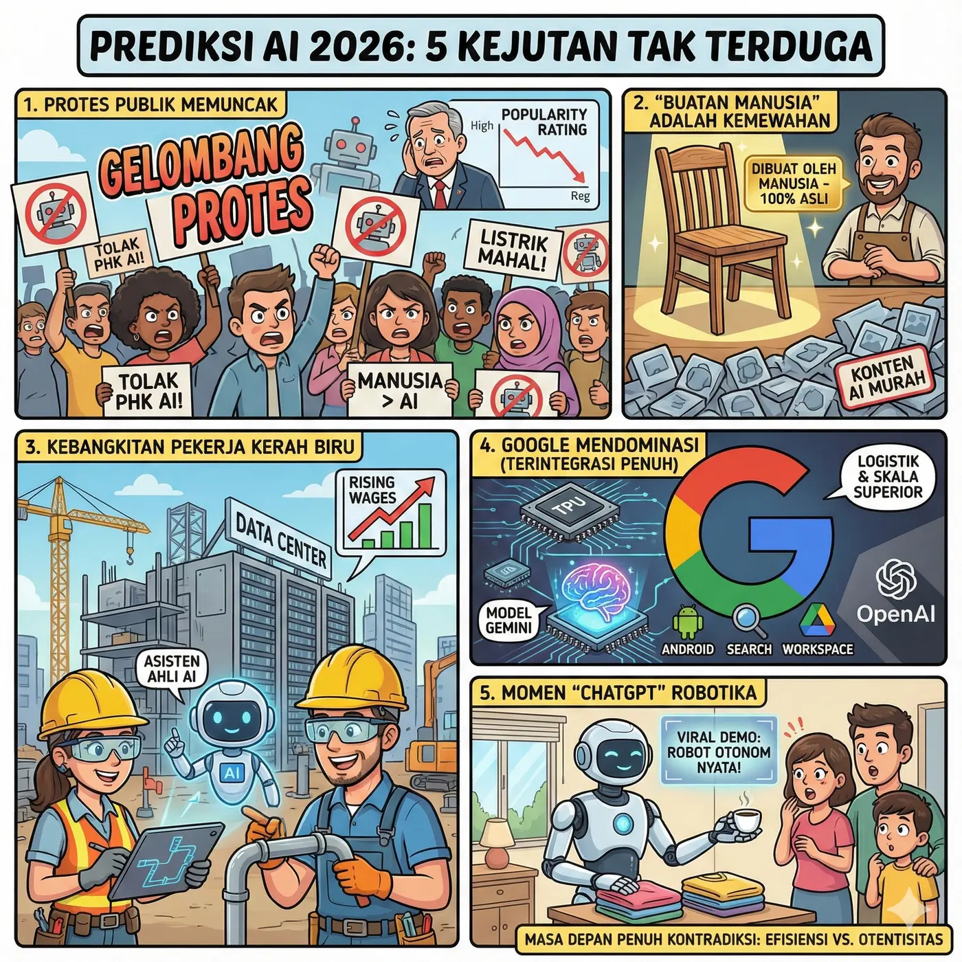 Bukan Sekadar Canggih: 5 Prediksi AI Mengejutkan untuk 2026