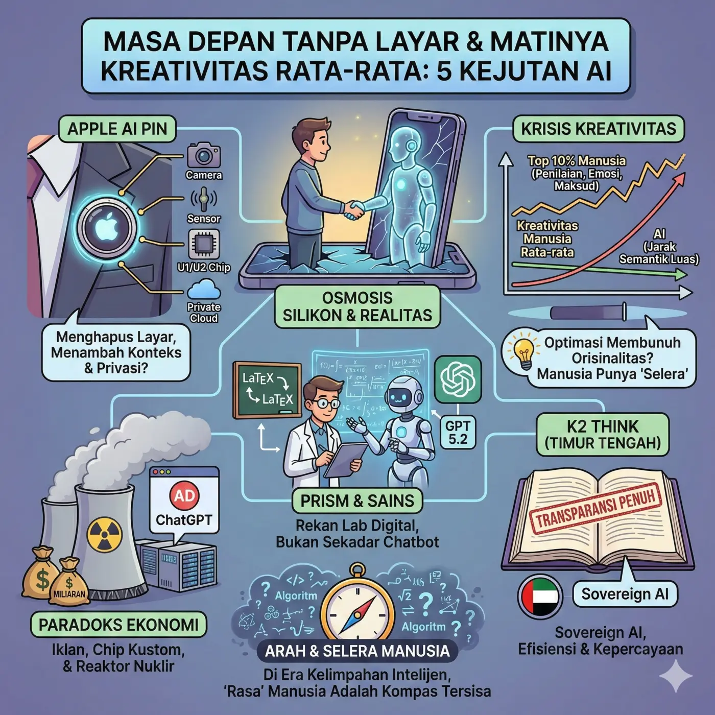 Masa Depan Tanpa Layar dan Matinya Kreativitas Rata-Rata: 5 Kejutan Besar dari Lini Depan AI