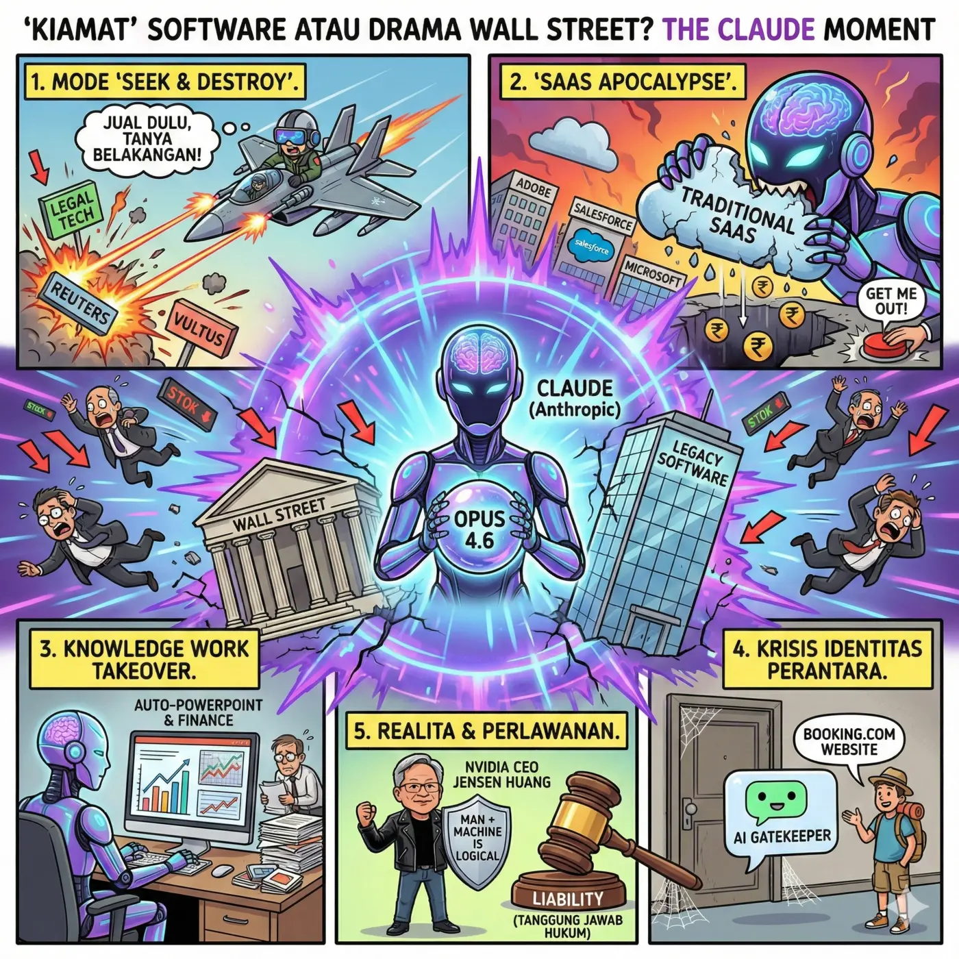 ‘Kiamat’ Software atau Sekadar Drama Wall Street? 5 Hal Mengejutkan dari ‘Claude Moment’ yang Mengguncang Dunia