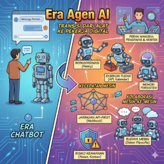Mengenal Era Agen AI: Panduan Transisi dari Chatbot ke Jaringan Otonom (Moltbook)