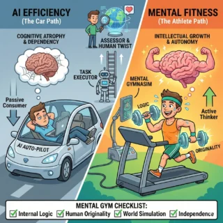 Menjadi ‘Bugar secara Mental’: Panduan Membedakan Efisiensi AI dan Pertumbuhan Intelektual