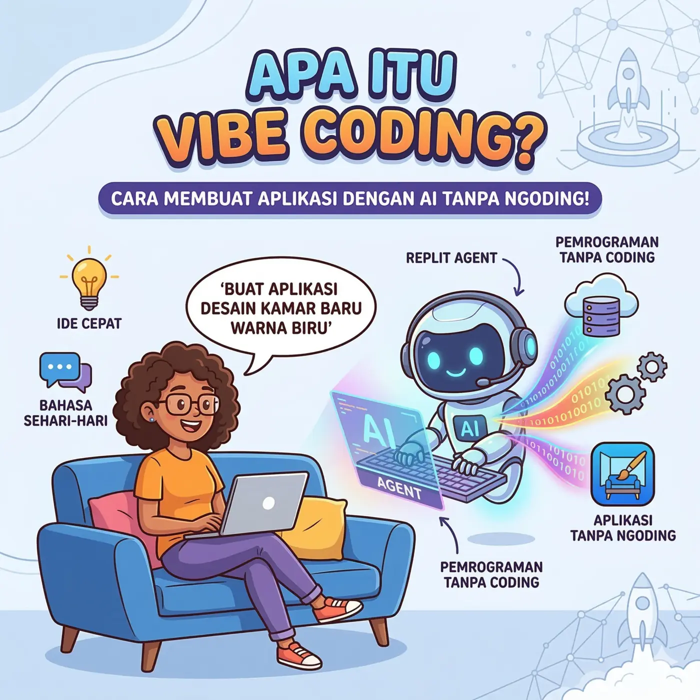 Apa itu Vibe Coding? Panduan Lengkap Cara Membuat Aplikasi dengan AI Tanpa Perlu Belajar Coding