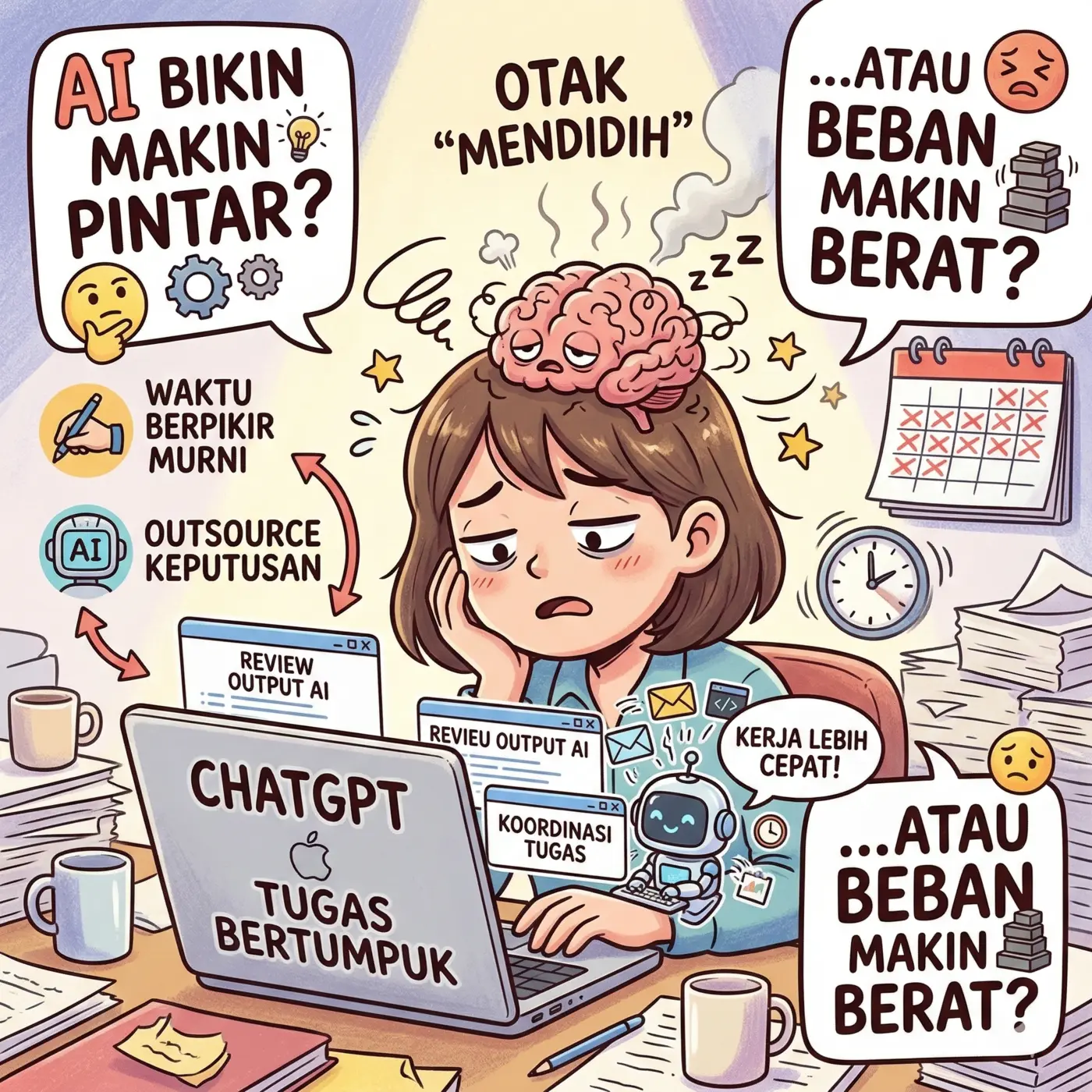 Apakah AI Bikin Kita Makin Pintar, atau Malah Bikin Otak ‘Mendidih’?