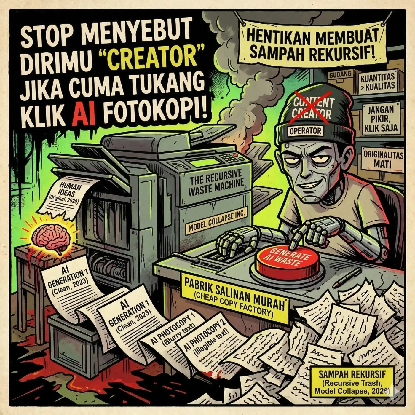 Masih Berani Mengaku “Content Creator” Padahal Cuma Tukang Klik Prompt AI? 🛑