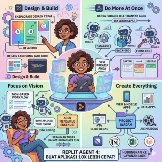 Mengenal Replit Agent 4: Solusi AI untuk Membuat Aplikasi 10x Lebih Cepat dengan Mengutamakan Kreativitas
