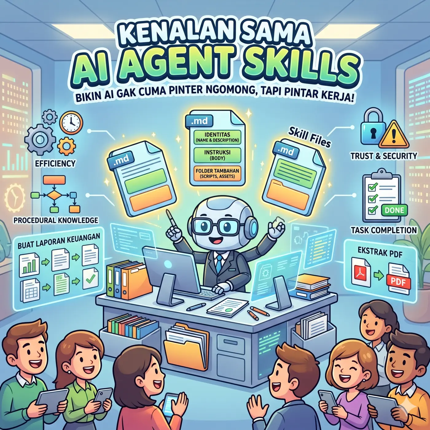 Kenalan Sama AI Agent Skills: Bikin AI Nggak Cuma Pinter Ngomong, Tapi Pintar Kerja!