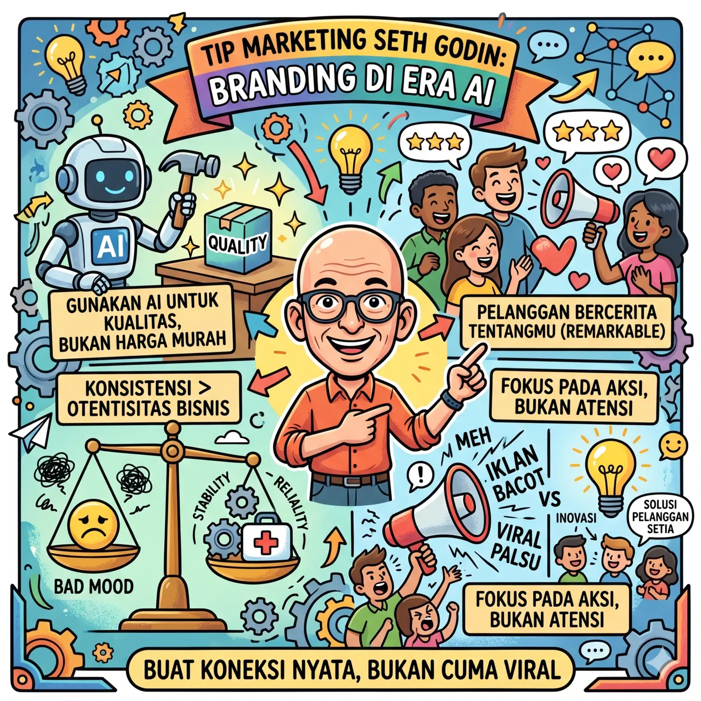 Stop Promosi Murahan! Ini Cara Seth Godin Bangun Brand Sukses di Era AI