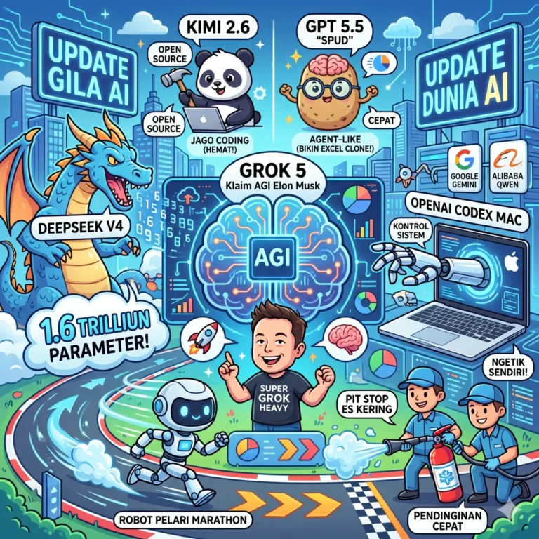 Update Gila Dunia AI: Dari GPT 5.5, Kimi 2.6, Sampai Grok 5 yang Siap Jadi AGI!