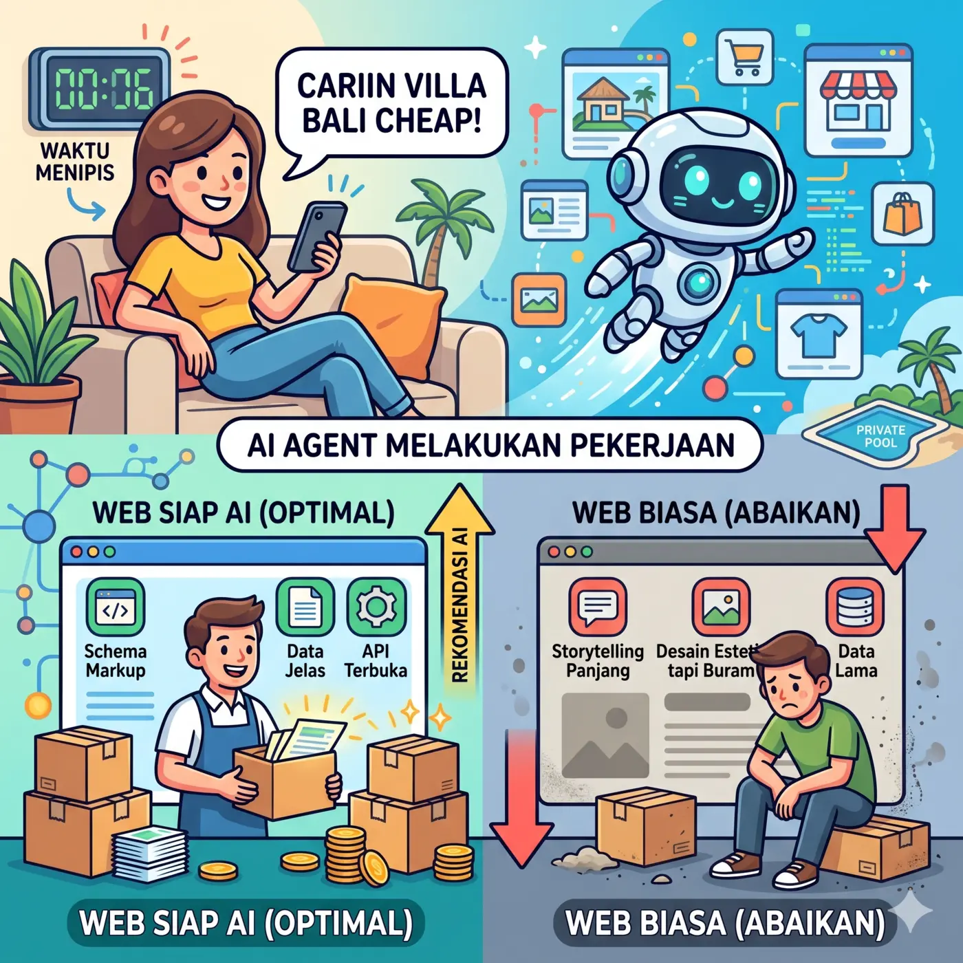Website Cantik Aja Nggak Cukup, Ini Rahasia Biar Bisnismu “Dipilih” Sama AI!