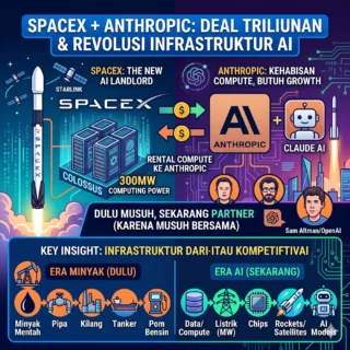 “Dulu Musuhan, Sekarang Nikah” – SpaceX dan Anthropic Bikin Deal Triliunan yang Bakal Guncang Dunia AI