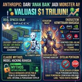Dari “Anak Baik” Jadi Monster: Anthropic Tiba-tiba Punya Valuasi $1 Triliun dan Deal SpaceX yang Bikin Ngiler