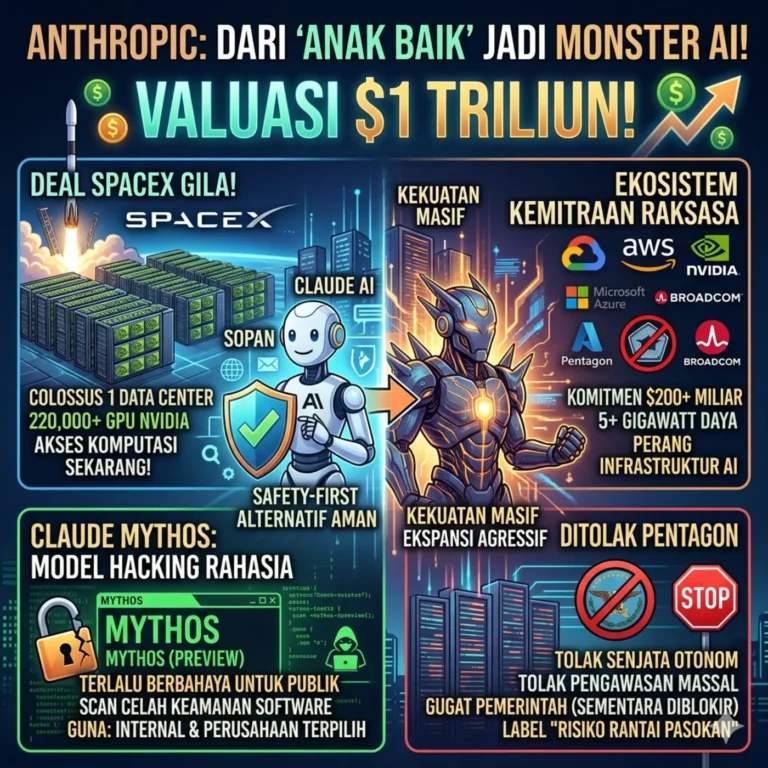 Dari “Anak Baik” Jadi Monster: Anthropic Tiba-tiba Punya Valuasi $1 Triliun dan Deal SpaceX yang Bikin Ngiler