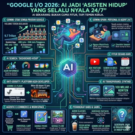 Google I/O 2026: AI Jadi ‘Asisten Hidup’ yang Selalu Nyala 24/7