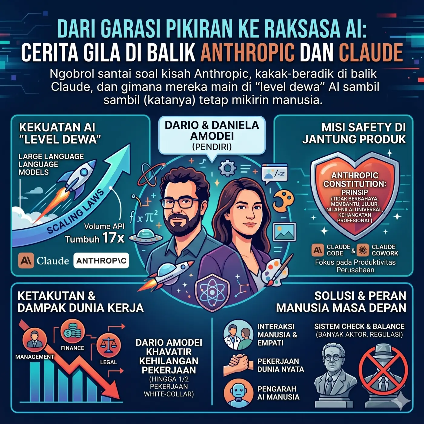 Dari Garasi Pikiran ke Raksasa AI: Cerita Gila di Balik Anthropic dan Claude