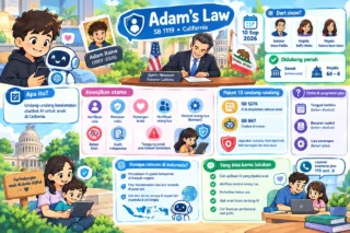 California Sahkan Adam’s Law: Chatbot AI Wajib Lindungi Anak dan Kabari Orang Tua