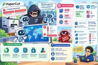 Ratusan Agen AI Bobol 440 Server PaperCut di 48 Negara, Sekolah Paling Banyak Jadi Korban