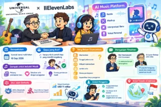 Universal Music Pilih Bekerja Sama dengan ElevenLabs, Bukan Menggugatnya