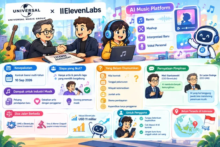 Universal Music Pilih Bekerja Sama dengan ElevenLabs, Bukan Menggugatnya