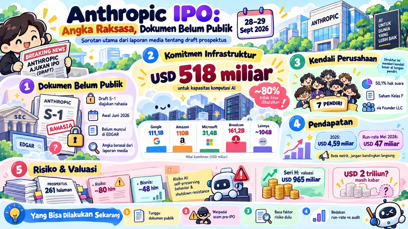 Laporan Isi Prospektus Anthropic: Komitmen Infrastruktur USD 518 Miliar