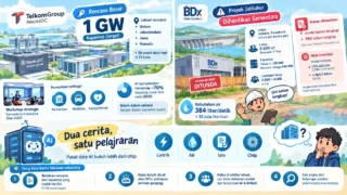 Telkom Siapkan Pusat Data AI 1 GW, Sementara Proyek BDx di Jatiluhur Disetop Sementara